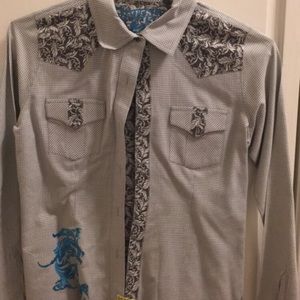 Ladies Button Down Shirt Size Small